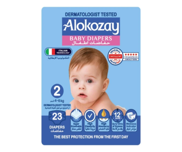 Alokozay Baby Diaper-size 2-23pcs